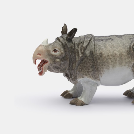 Porzellanfigur Nashorn