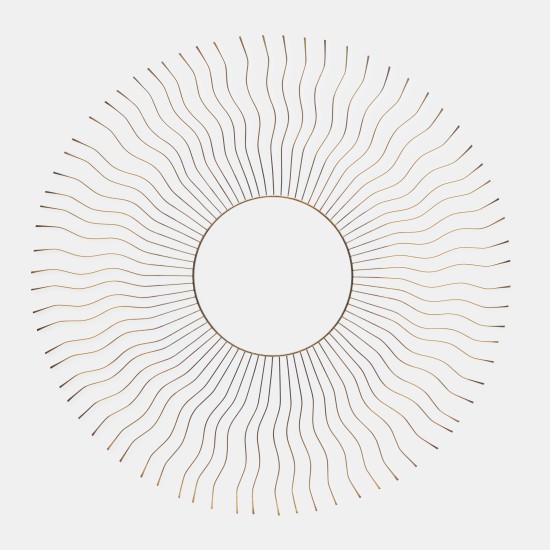 Ein Ring mit einem großen kreisförmigen Wellenmuster, das eine harmonische und beruhigende Atmosphäre schafft.